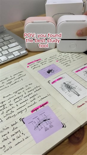 You only get A's with this mini printer #miniprinter #studenthacks #study #studentlife #collegelife #giftideas #techyouneed #studywithme