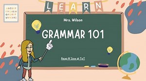 Grammar 101 - Verbs