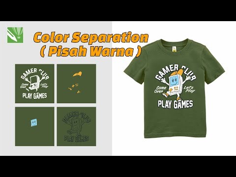 Cara Pisah Warna / Color Separation Untuk Cetak Sablon CorelDraw