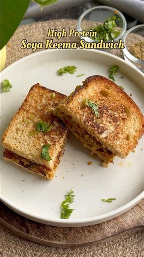 High Protein Soya Keema Sandwich| Healthy breakfast ideas for weight loss | Healthy recipes