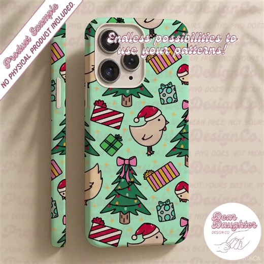 Christmas Chickens Sublimation Design | Christmas Seamless File With Chickens, Christmas Trees, and Presents | Chicken Pattern | Winter Hens - Etsy