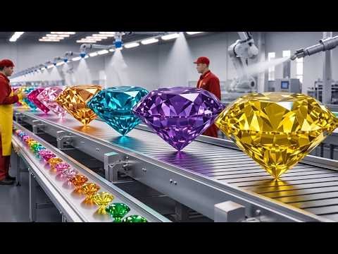 Inside the Most Advanced Diamond Factory| How Rough Stones Are Turned into $10,000 Diamonds