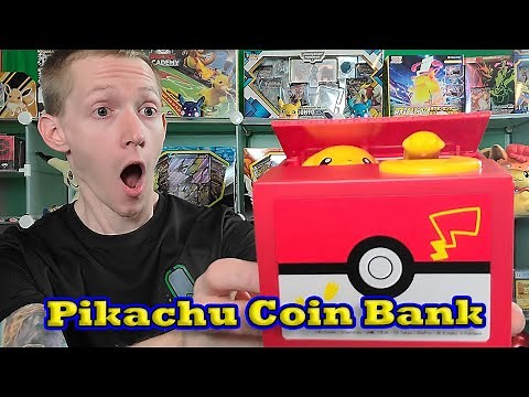 Pikachu Coin Bank | Plus Booster Box Opening