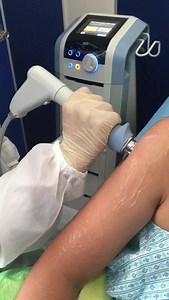 Patient having Shockwave Therapy for shoulder pain. Shockwave Therapy is a new non - invasive solution for musculoskeletal pain like: - Painful shoulder ( Calcification, tendonitis, impingement syndrome) - Tennis elbow - Achilles tendon pain - Heel spur - Plantar fasciitis - Knee pain - Pain in the groin - Elbow pain | Batangas Advance Orthopedic and Rehabilitation Institute