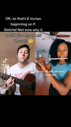 Major Scale Trolling with the Locrian Mode #musictheory #guitar #locrian #modes #scale #harmony #lit