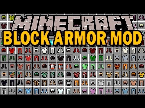 BLOCK ARMOR MOD - Armadura de TODOS los Bloques de Minecraft - Minecraft mod 1.11.2