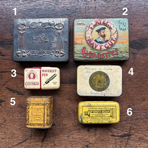 Little Vintage Collectable Tins, Small Decorative Old Pharmacy Pill Tin, Gift for Collectors - Etsy UK
