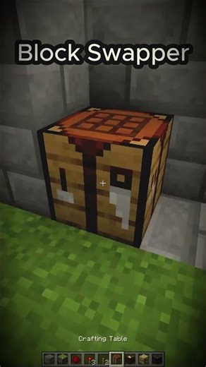 How to make a Block Swapper in Minecraft #youtubeshorts #minecraft #gaming #minecrafttutorial