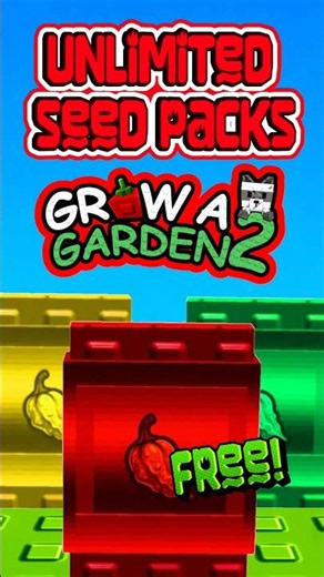 *FREE* UNLIMITED SEED PACKS IN GROW A GARDEN 2!! #growagarden2 #gag2 #roblox