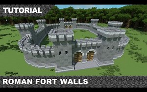 【Trydar】Minecraft 我的世界-罗马堡垒墙建造教程（ 授权搬运）