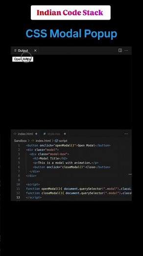 Modern Popup Modal Design 🎯✨