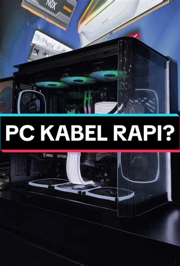 Tebak harga PC hitam ganteng ini! Cakep banget gak sih? Apalagi pake cable sleeve yang bikin makin cakep! #cockomputer #fyp #CapCut