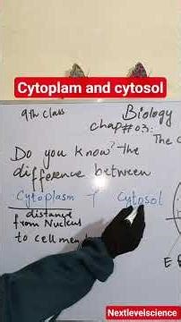 9th class BIOLOGY New course 2025/ CytoplasmVsCytosol