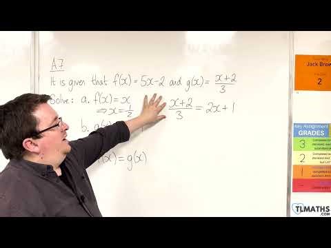 GCSE Maths: A7h-11 Solving Equations using Function Notation