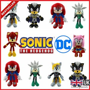 Sonic the Hedgehog Superheroes DC Comics Plushie Stuffed Plush Games Kids Toy 🔴  | eBay UK