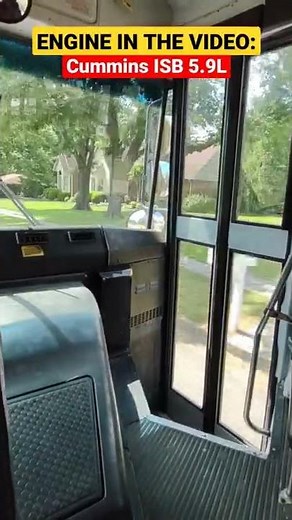 Loud engine fan! - 2005 Thomas EF school bus acceleration