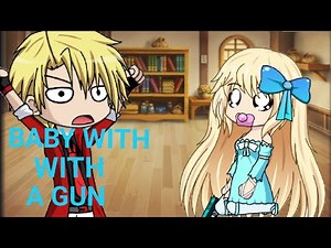 Baby with a gun - meme XD