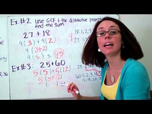 GCF and the Distributive Property