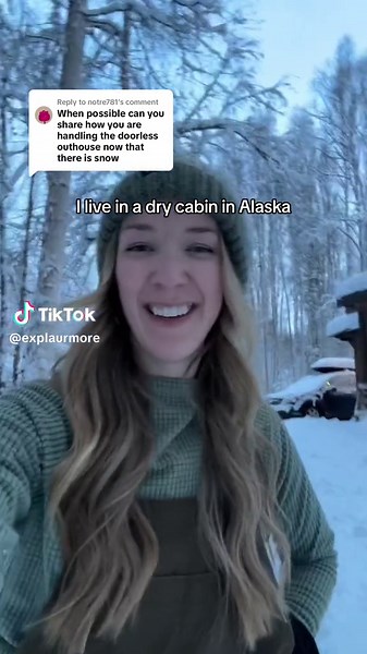 Replying to @notre781 Winter outhouse update (and potential plans to rebuild)! Haven’t had any animal encounters, it’s not as cold/uncomfortable as you might think, and all is fine & dandy out here in the interior #alaska #drycabin #cabinlife