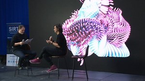 2.8K views · 47 reactions | Something new! Reimagine AI's exhibit piece, this ALIEN HEART, using our iPad Microphone app live at SIRT Conference Pinewood Studio. Interactive personality-driven AI-powered virtual beings. | David Usher | Facebook