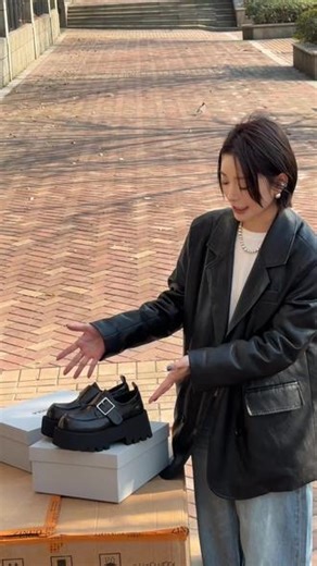 质感太好了，忍不住又要自留，高版本乐福鞋，超爱❤️ #诗姗姗 #sheensea #诗姗姗厚底乐福鞋 #过年穿的高货