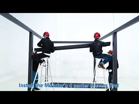 Costco Mirador Louvered Pergola 10x20 Installation