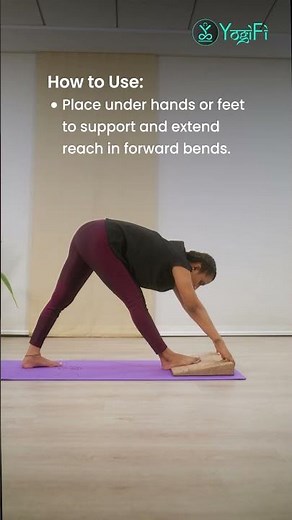 Yoga wedge | YogiFi Kart | Practice with yoga wedge #yoga #yogaprops #yogapractice