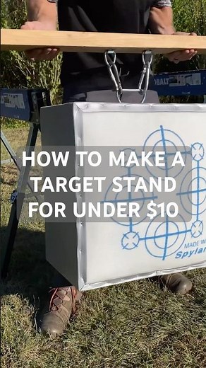MAKE YOUR OWN TARGET STAND | Cheap, Easy Way To Make a Target Stand for Under $10!