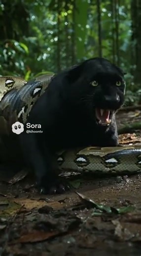 "Black Panther vs Giant Python – Unbelievable Jungle Battle in India!" #shorts