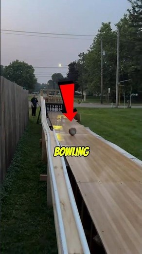 Homemade Bowling Alley Actually Works!