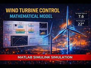 Wind Turbine Control Mathematical Model | MATLAB Simulink Wind Energy Simulation