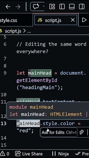 VS Code Shortcut Every Developer Should Know #vscode #coding #programming #webdevelopment #developer