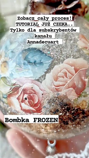 ❄️✨ BOMBKA FROZEN — TUTORIAL JUŻ DOSTĘPNY! ✨❄️ Chcesz zobaczyć, jak powstaje ta pełna zimowej magii bombka z efektem szronu? Tutorial jest już dostępny! Właśnie teraz ,na moim kanale dla subskrybentów! Aby obejrzeć: 👉 Wejdź na mój kanał 👉 Zasubskrybuj https://www.facebook.com/annadecuart/subscribe/ 👉 Otwórz pełny tutorial krok po kroku 🇬🇧Available with English subtitles Na kanale znajdziesz nie tylko projekt Bombki Frozen, ale także wiele innych, wyjątkowych materiałów, których nie publikuj