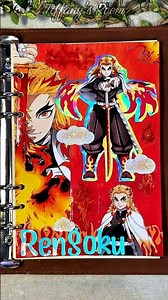 Scrapbooking Demon Slayer Kyōjurō Rengoku 🔥 Infinity Castle /Journaling