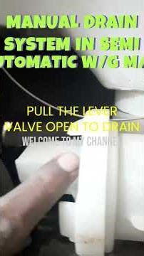 MANUALDRAIN SYSTEM IN SEMI-AUTOMATIC WASHING MACHINE .