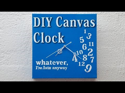 DIY Canvas Wall Clock - Make Your Own Clock!