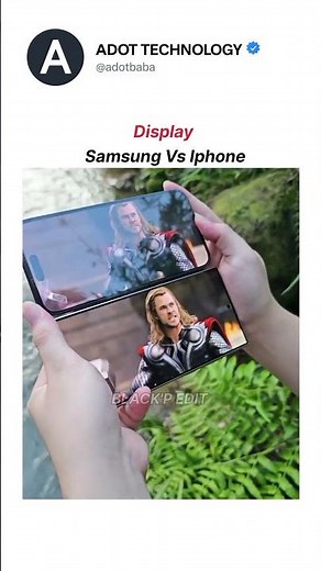 Samsung vs iPhone Display, The Difference Is Obvious 😳#Samsung #iPhone#DisplayTest #ScreenComparison