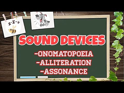 SOUND DEVICES (Onomatopoeia, Alliteration and Assonance) //with Teacher Clent