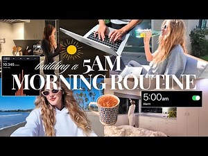 creating a 5AM MORNING ROUTINE | productive & realistic | healthy morning habits *aesthetic*