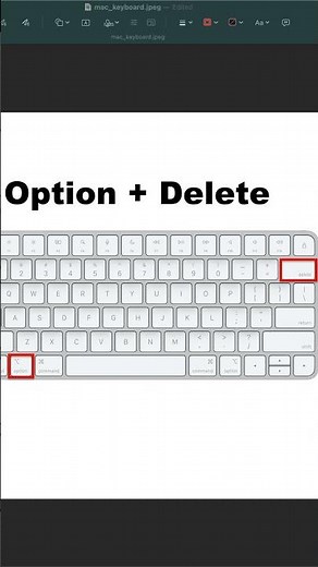 MacOS Equivalent to Windows Control + Backspace Keyboard Shortcuts #macos #keyboardshortcuts