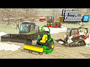 PLOWING A DRIVEWAY WITH A ZERO TURN MOWER!? (it didn't end well)