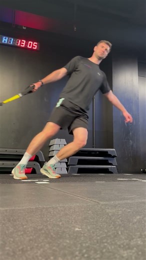 Lateral sled drag (step over)