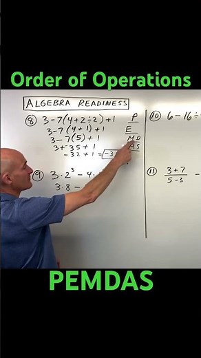 Using the Order of Operations to Simplify a Numerical Expression