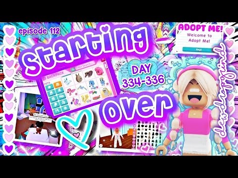 🦖 Starting Over 🦖 in Adopt Me! Poor to RICH Challenge! DAY 334-336! #adoptme