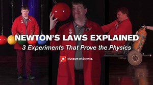 6.1K views · 64 reactions | What happens when you trust physics with your face, swing massive bowling balls from the ceiling, and launch a rocket-powered go kart across a stage? In this video, science communicator Eric breaks down the fundamentals of Newton’s Laws of Motion through bold, visual experiments that make physics unforgettable. #Science #ScienceExperiments #Physics | Museum of Science, Boston | Facebook