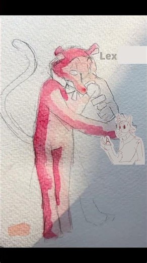 Nobody knows who Snagglepuss is!!? #cartoon #cute #watercolor #snagglepuss #cat #bigcat