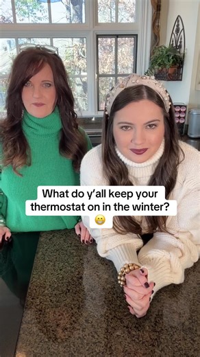 What do you keep your thermostat on in the winter? 😁 #thermostat #mom #daughter #winterweather #momanddaughter #febuary #winter