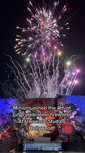 Wow, what a great show! #minions #minion #fireworks #universalstudioshollywood #4thofjuly | Kevin Lover