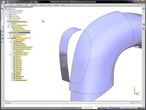 Surface modeling in Solid Edge