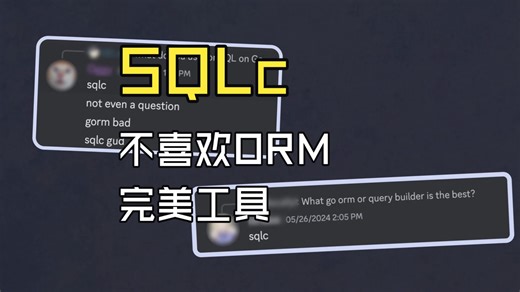 [学习]SQLc —— 不喜欢 ORM 的人的完美工具